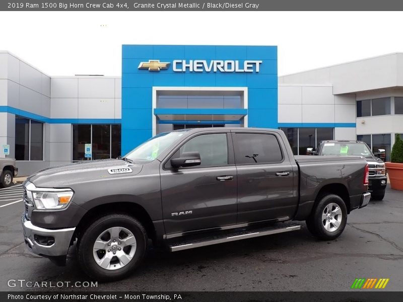 Granite Crystal Metallic / Black/Diesel Gray 2019 Ram 1500 Big Horn Crew Cab 4x4