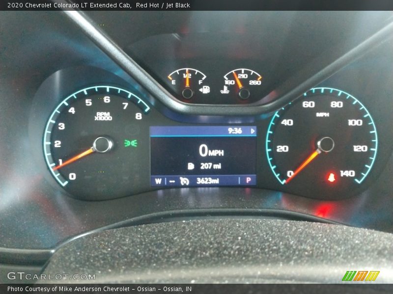 Red Hot / Jet Black 2020 Chevrolet Colorado LT Extended Cab