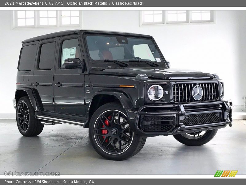 Obsidian Black Metallic / Classic Red/Black 2021 Mercedes-Benz G 63 AMG