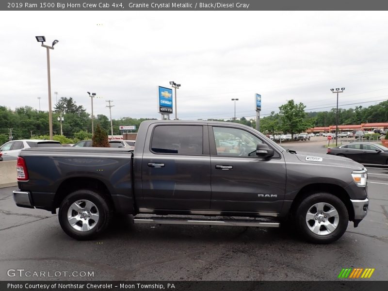 Granite Crystal Metallic / Black/Diesel Gray 2019 Ram 1500 Big Horn Crew Cab 4x4