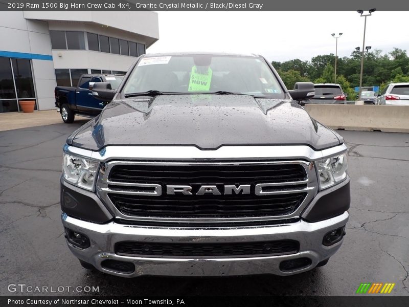 Granite Crystal Metallic / Black/Diesel Gray 2019 Ram 1500 Big Horn Crew Cab 4x4