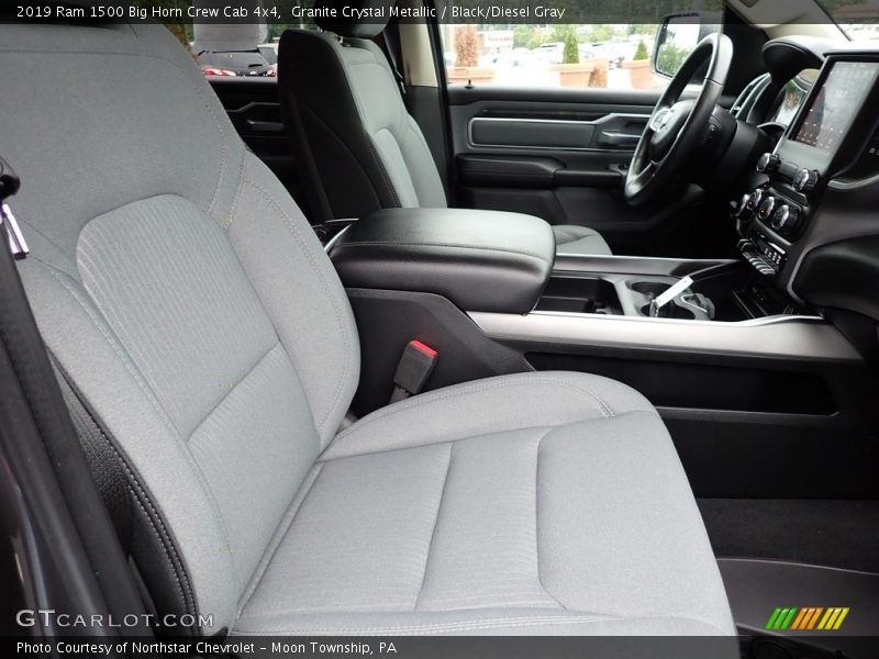 Granite Crystal Metallic / Black/Diesel Gray 2019 Ram 1500 Big Horn Crew Cab 4x4