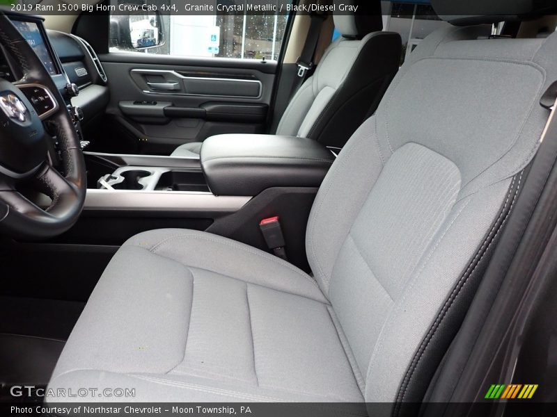 Granite Crystal Metallic / Black/Diesel Gray 2019 Ram 1500 Big Horn Crew Cab 4x4
