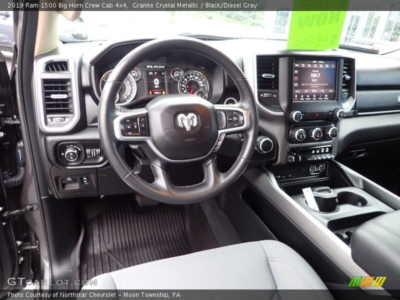 Granite Crystal Metallic / Black/Diesel Gray 2019 Ram 1500 Big Horn Crew Cab 4x4