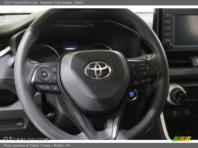 Magnetic Gray Metallic / Black 2019 Toyota RAV4 XLE