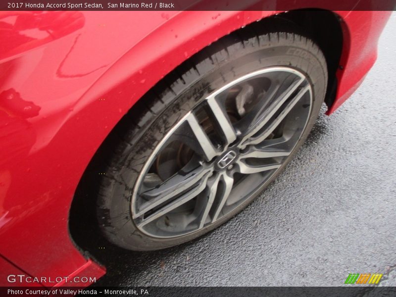 San Marino Red / Black 2017 Honda Accord Sport Sedan