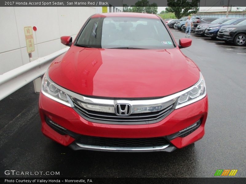 San Marino Red / Black 2017 Honda Accord Sport Sedan