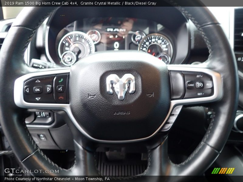 Granite Crystal Metallic / Black/Diesel Gray 2019 Ram 1500 Big Horn Crew Cab 4x4