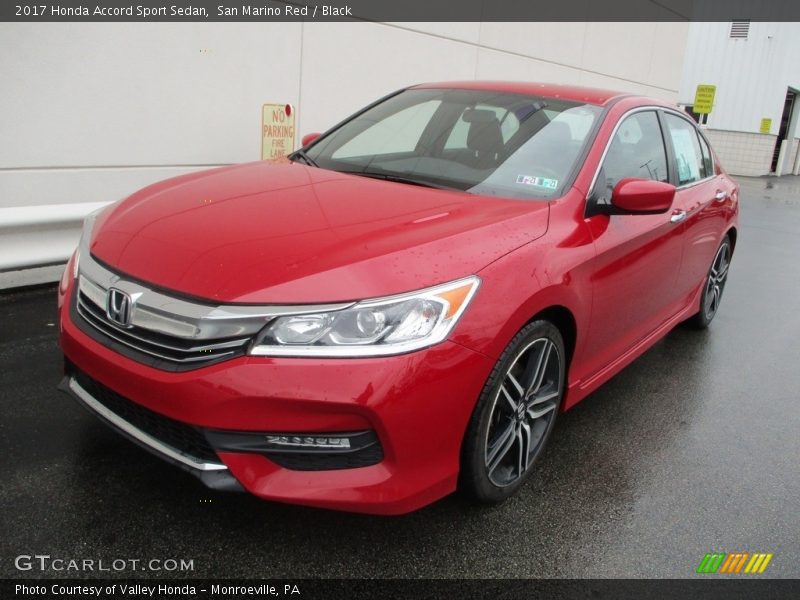 San Marino Red / Black 2017 Honda Accord Sport Sedan