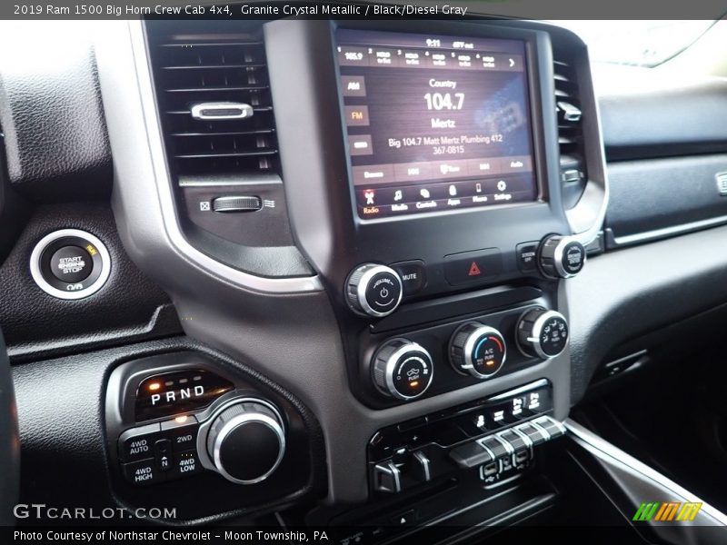 Granite Crystal Metallic / Black/Diesel Gray 2019 Ram 1500 Big Horn Crew Cab 4x4