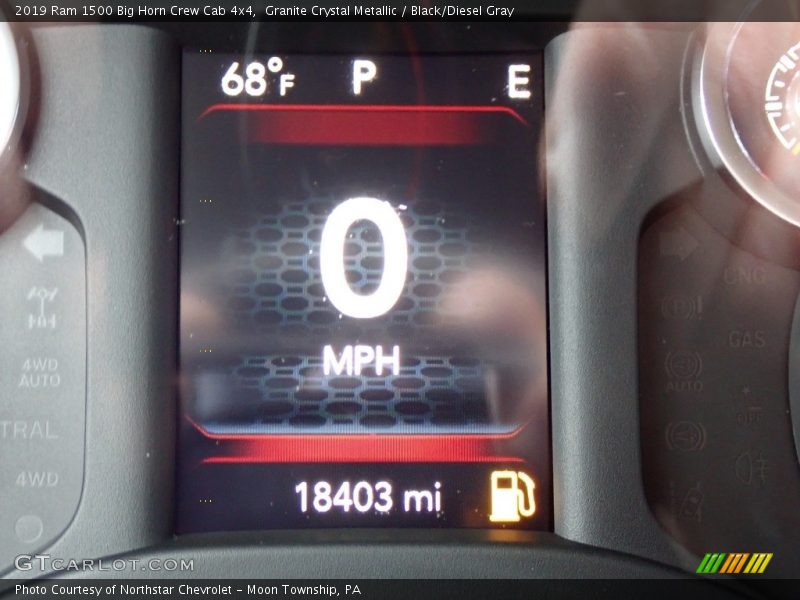 Granite Crystal Metallic / Black/Diesel Gray 2019 Ram 1500 Big Horn Crew Cab 4x4