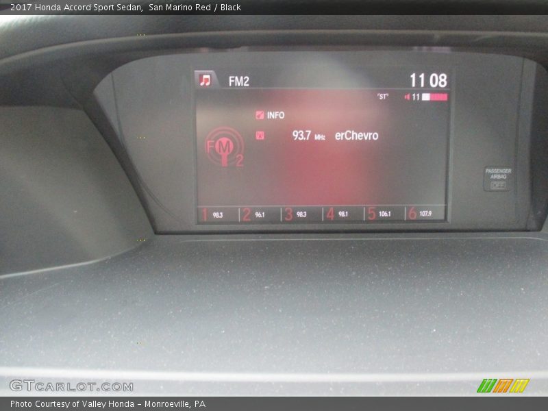 San Marino Red / Black 2017 Honda Accord Sport Sedan