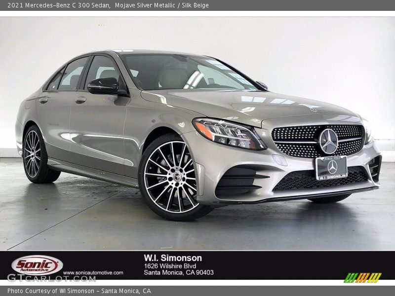 Mojave Silver Metallic / Silk Beige 2021 Mercedes-Benz C 300 Sedan