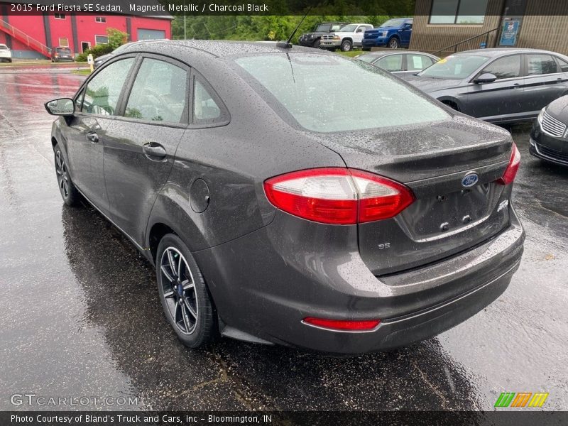 Magnetic Metallic / Charcoal Black 2015 Ford Fiesta SE Sedan