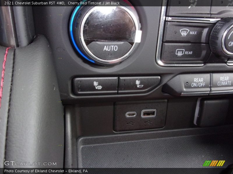 Cherry Red Tintcoat / Jet Black 2021 Chevrolet Suburban RST 4WD