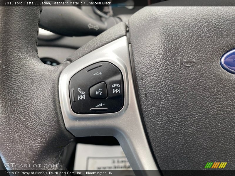 Magnetic Metallic / Charcoal Black 2015 Ford Fiesta SE Sedan