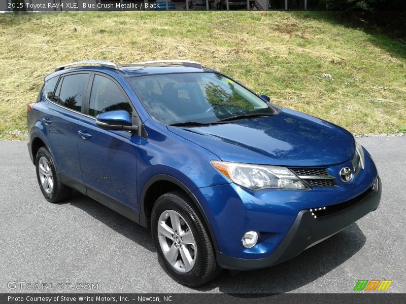 Blue Crush Metallic / Black 2015 Toyota RAV4 XLE