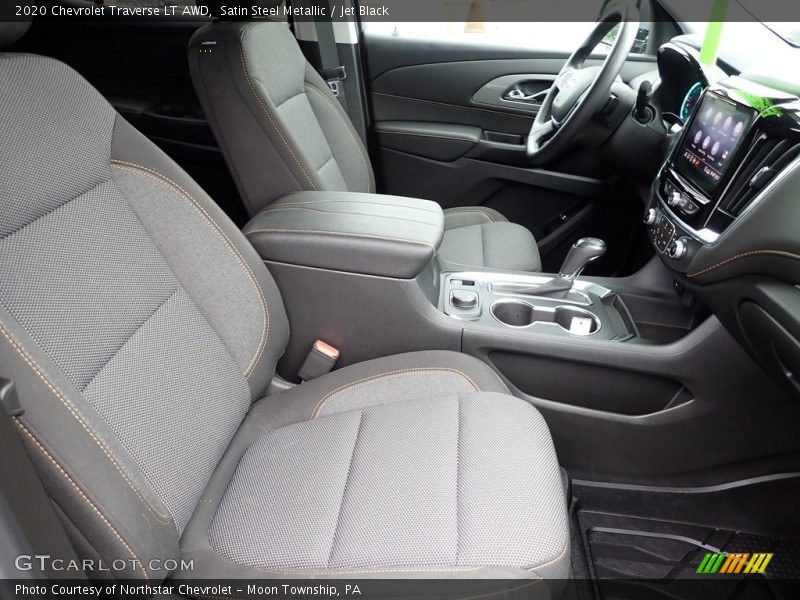 Satin Steel Metallic / Jet Black 2020 Chevrolet Traverse LT AWD