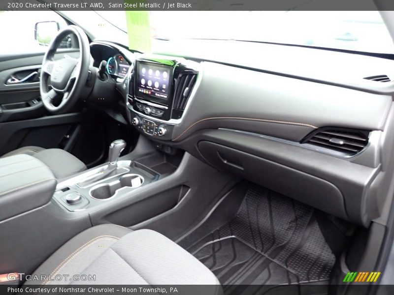 Satin Steel Metallic / Jet Black 2020 Chevrolet Traverse LT AWD