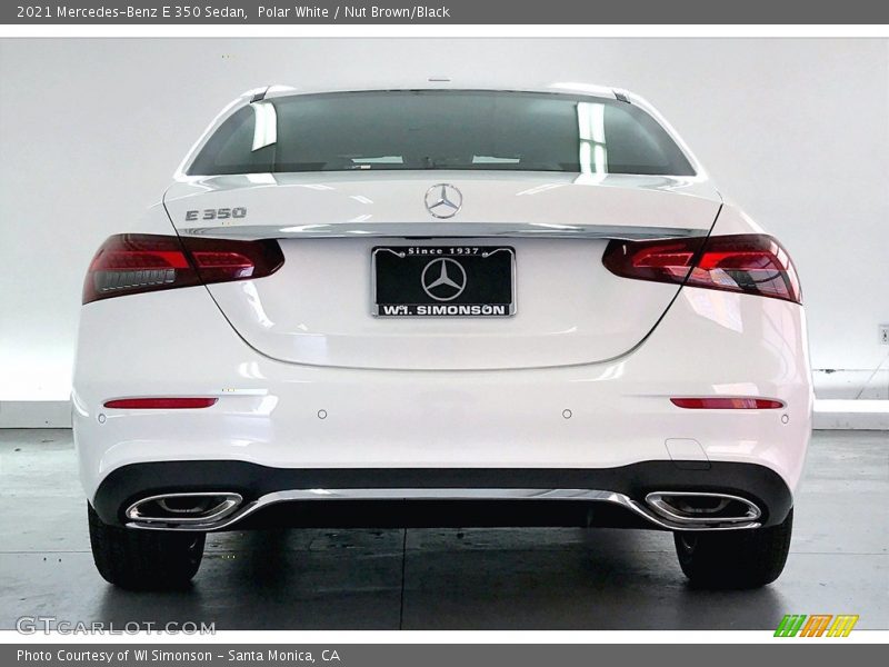 Polar White / Nut Brown/Black 2021 Mercedes-Benz E 350 Sedan