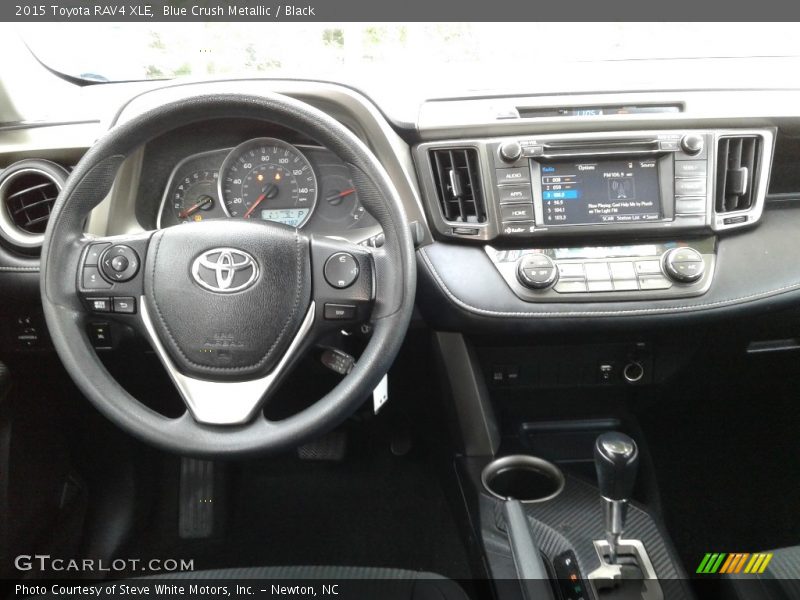 Blue Crush Metallic / Black 2015 Toyota RAV4 XLE