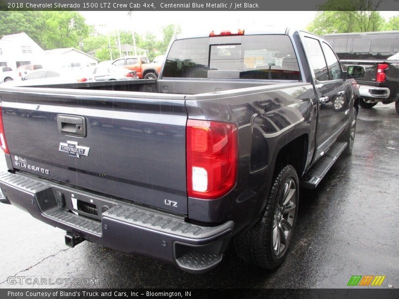 Centennial Blue Metallic / Jet Black 2018 Chevrolet Silverado 1500 LTZ Crew Cab 4x4