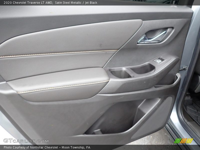 Satin Steel Metallic / Jet Black 2020 Chevrolet Traverse LT AWD