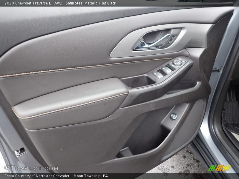 Satin Steel Metallic / Jet Black 2020 Chevrolet Traverse LT AWD