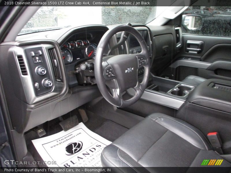 Centennial Blue Metallic / Jet Black 2018 Chevrolet Silverado 1500 LTZ Crew Cab 4x4