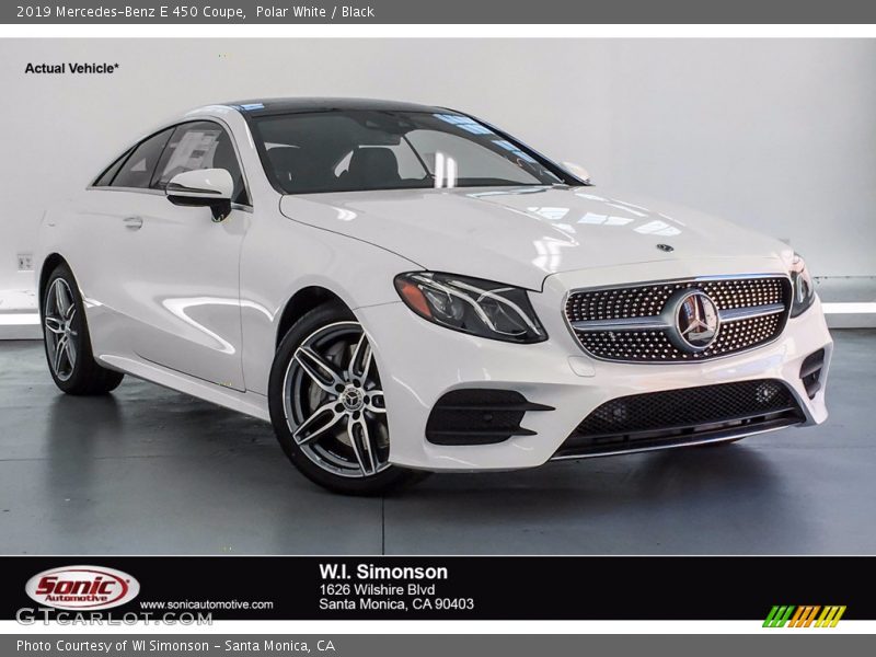 Polar White / Black 2019 Mercedes-Benz E 450 Coupe