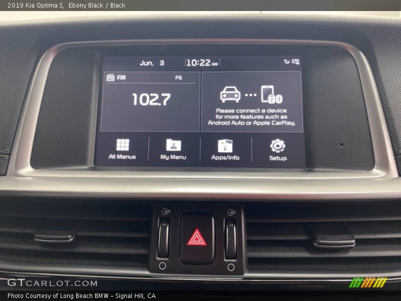 Ebony Black / Black 2019 Kia Optima S