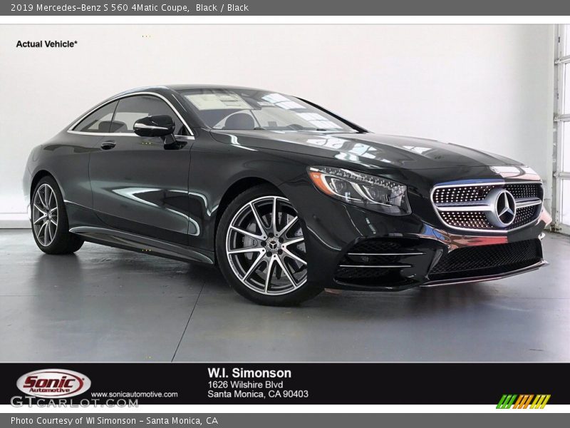 Black / Black 2019 Mercedes-Benz S 560 4Matic Coupe