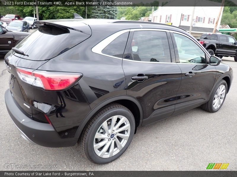 Agate Black Metallic / Ebony/Sandstone 2021 Ford Escape Titanium 4WD