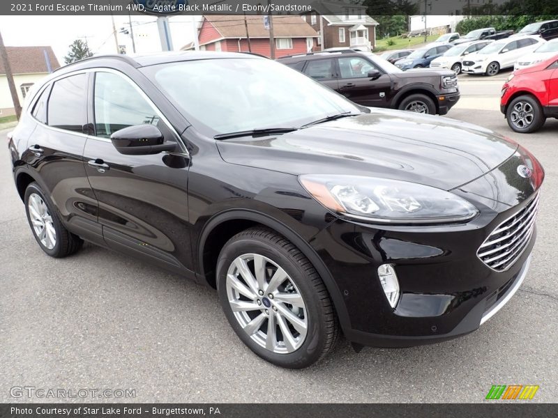 Agate Black Metallic / Ebony/Sandstone 2021 Ford Escape Titanium 4WD