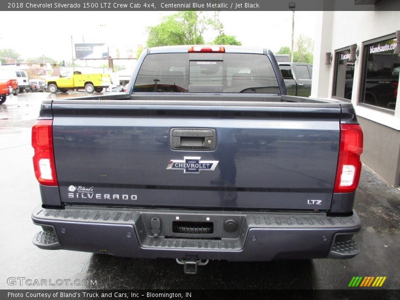 Centennial Blue Metallic / Jet Black 2018 Chevrolet Silverado 1500 LTZ Crew Cab 4x4
