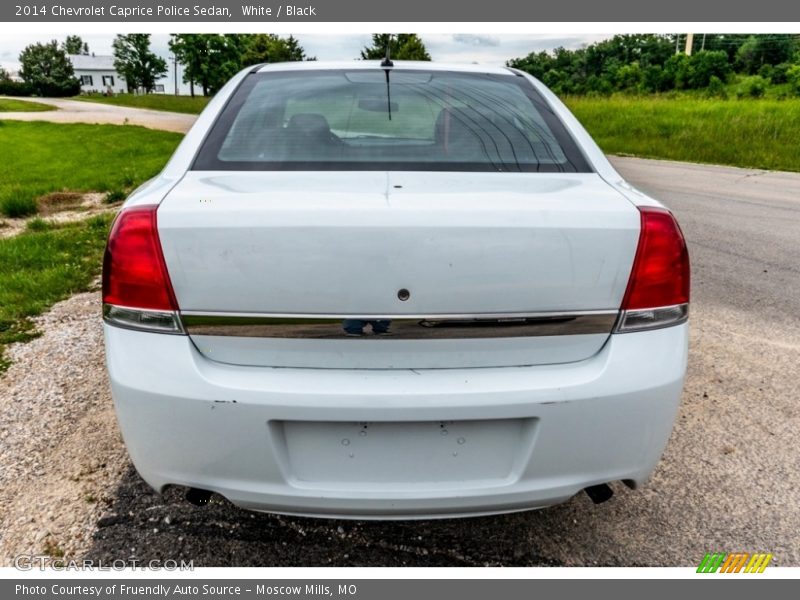 White / Black 2014 Chevrolet Caprice Police Sedan