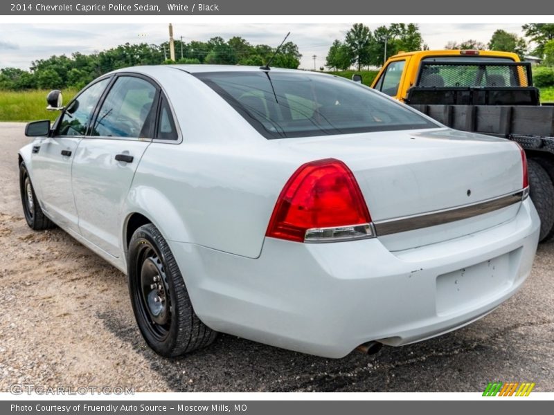 White / Black 2014 Chevrolet Caprice Police Sedan