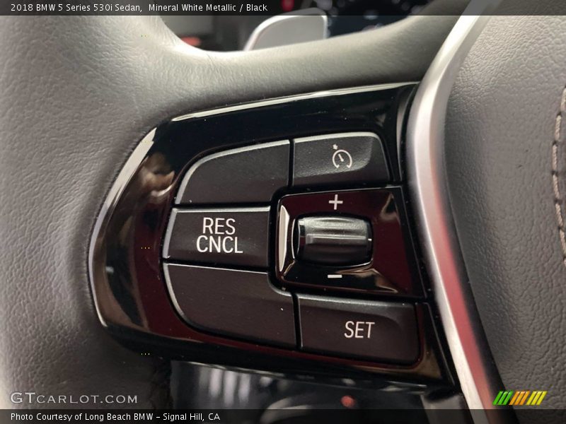 Mineral White Metallic / Black 2018 BMW 5 Series 530i Sedan