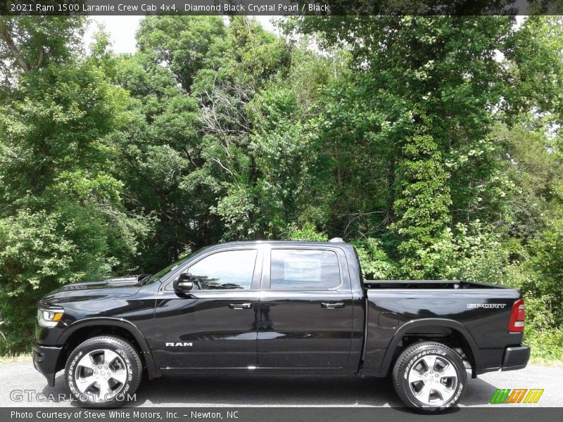 Diamond Black Crystal Pearl / Black 2021 Ram 1500 Laramie Crew Cab 4x4