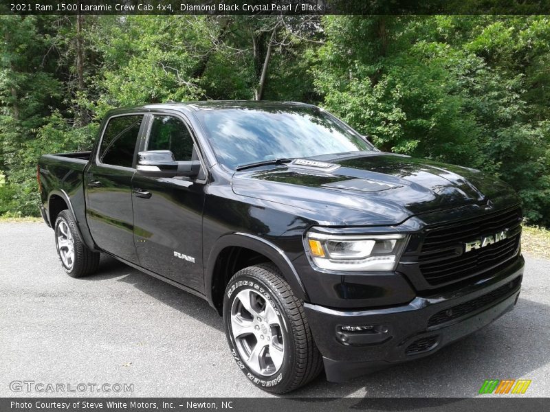 Diamond Black Crystal Pearl / Black 2021 Ram 1500 Laramie Crew Cab 4x4