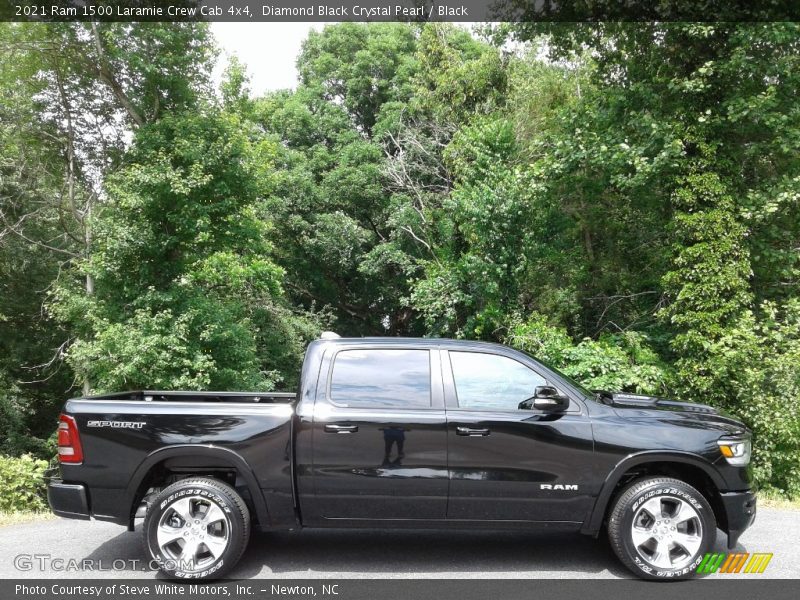 Diamond Black Crystal Pearl / Black 2021 Ram 1500 Laramie Crew Cab 4x4