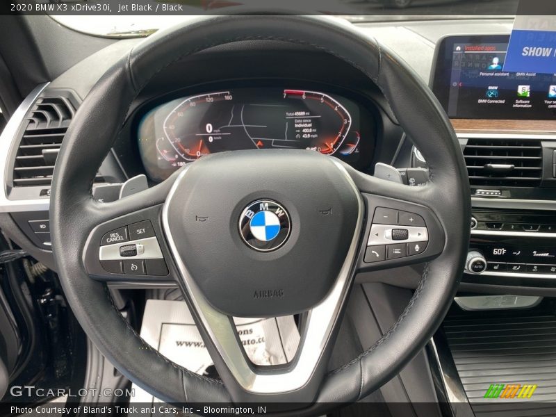 Jet Black / Black 2020 BMW X3 xDrive30i