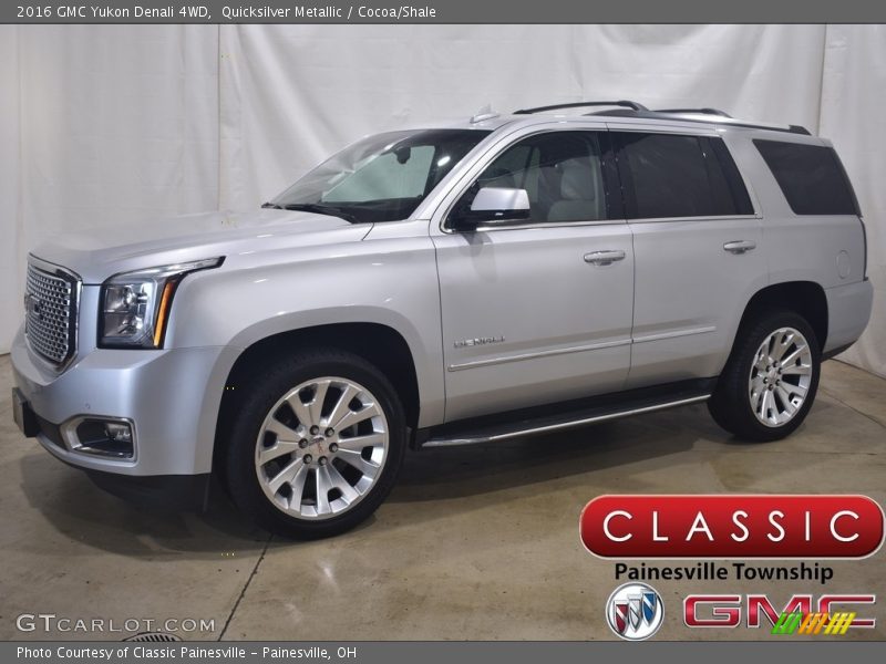 Quicksilver Metallic / Cocoa/Shale 2016 GMC Yukon Denali 4WD