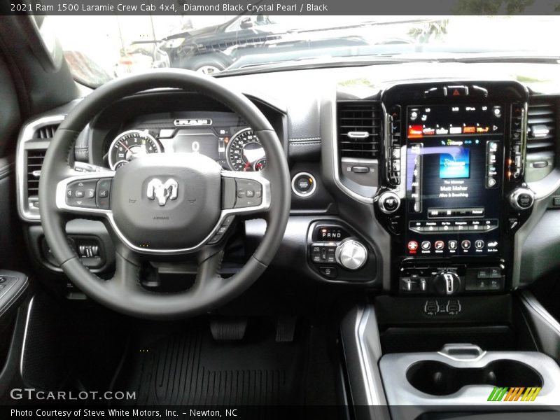 Diamond Black Crystal Pearl / Black 2021 Ram 1500 Laramie Crew Cab 4x4