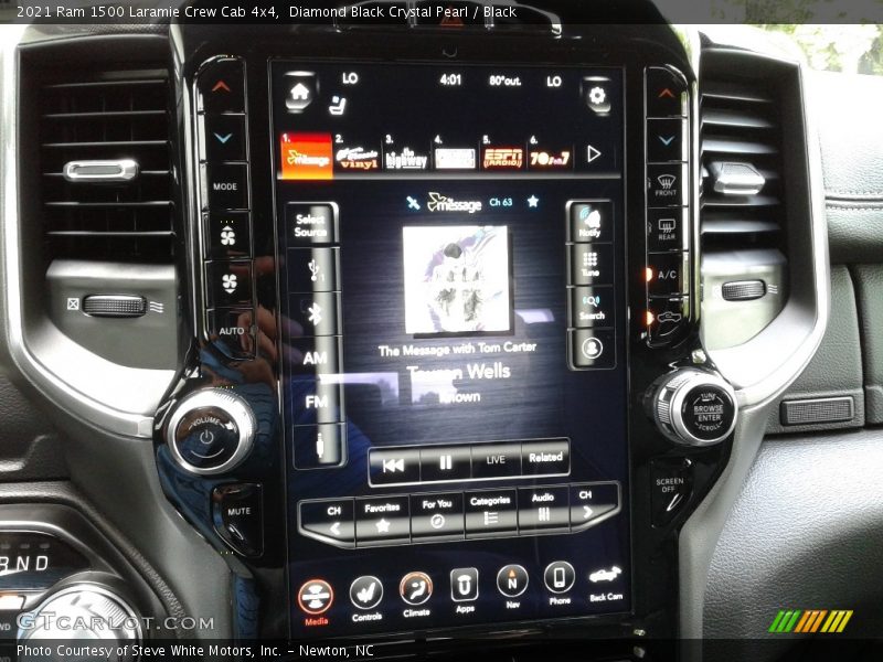 Diamond Black Crystal Pearl / Black 2021 Ram 1500 Laramie Crew Cab 4x4