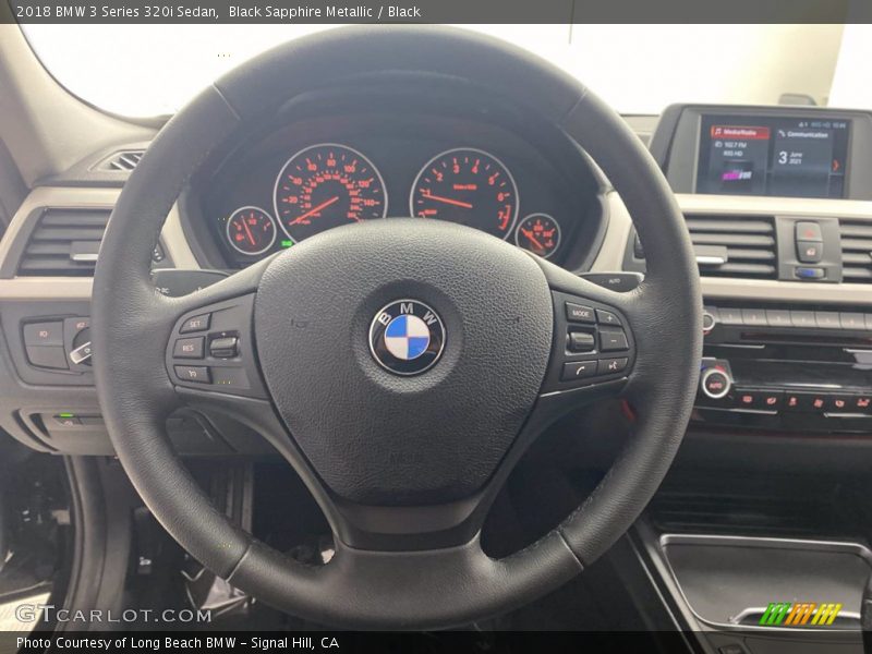 Black Sapphire Metallic / Black 2018 BMW 3 Series 320i Sedan