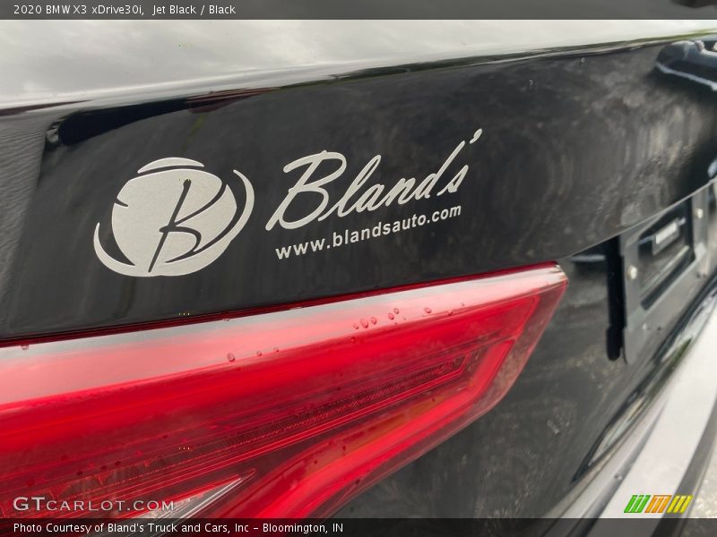 Jet Black / Black 2020 BMW X3 xDrive30i