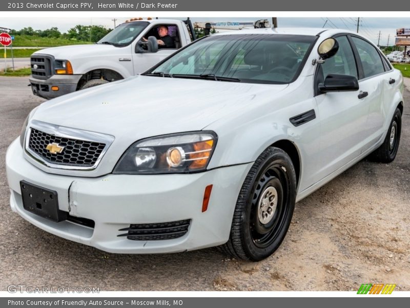 Heron White / Dark Pewter 2013 Chevrolet Caprice PPV