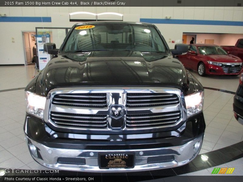 Black / Black/Diesel Gray 2015 Ram 1500 Big Horn Crew Cab 4x4