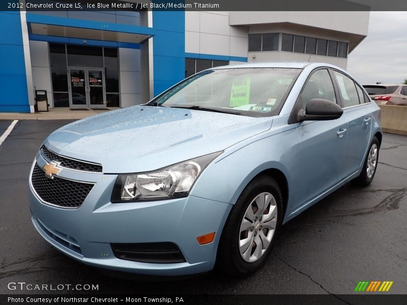 Ice Blue Metallic / Jet Black/Medium Titanium 2012 Chevrolet Cruze LS